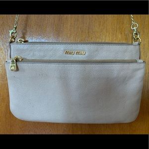 Pink Miu Miu mini purse